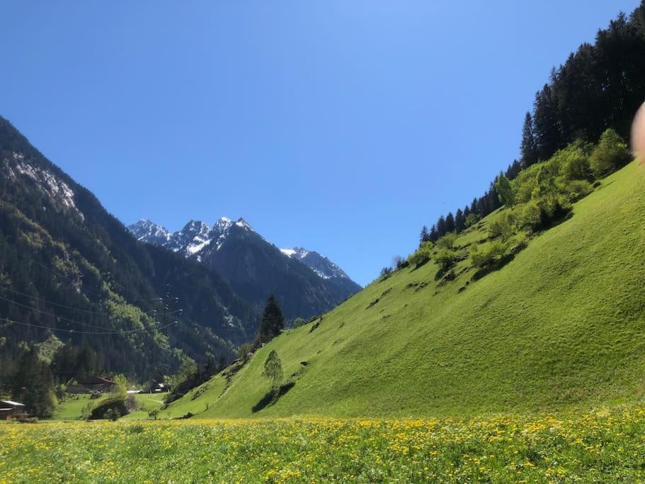 Ferienhaus Zillertal Panorama Blick Balkon Sauna Zellberg Екстериор снимка