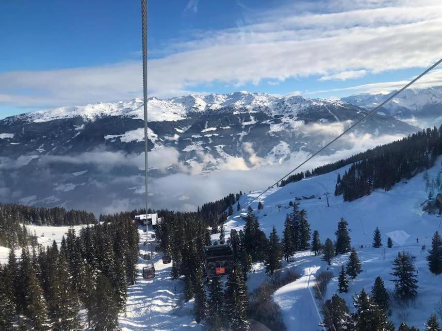 Ferienhaus Zillertal Panorama Blick Balkon Sauna Zellberg Екстериор снимка