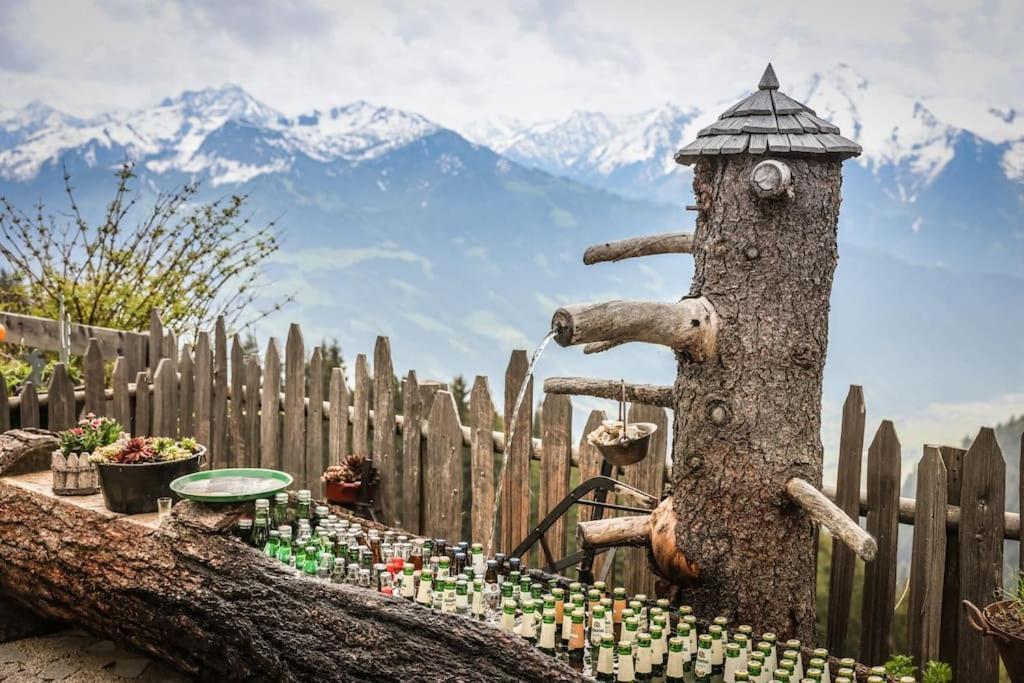 Ferienhaus Zillertal Panorama Blick Balkon Sauna Zellberg Екстериор снимка