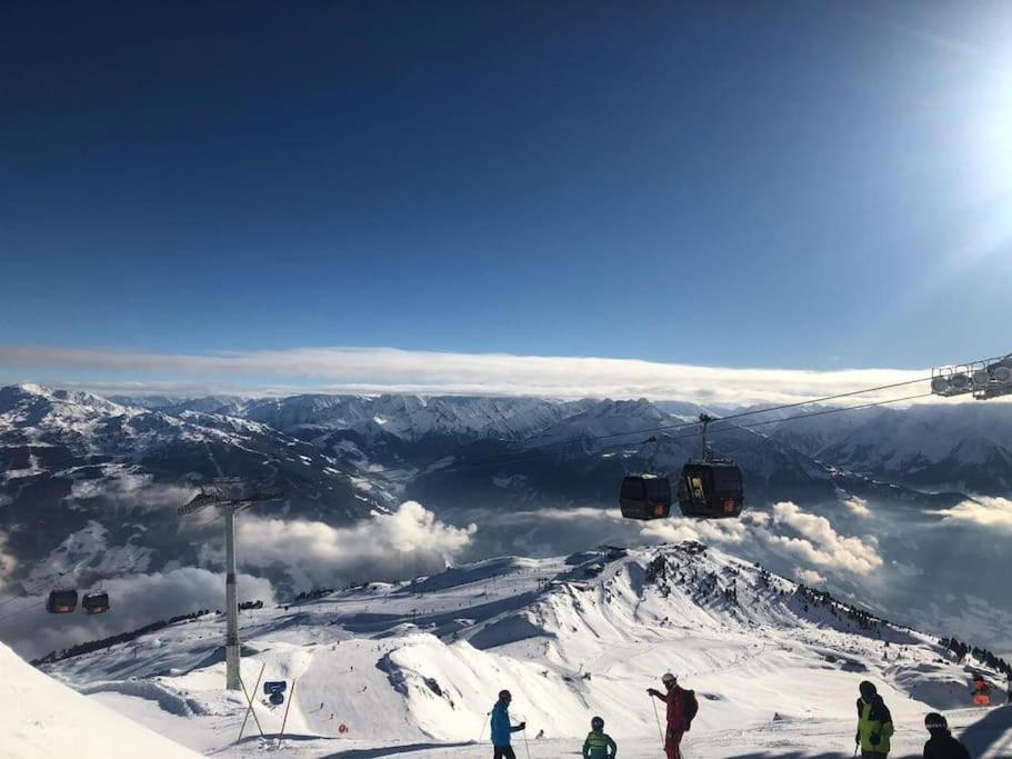 Ferienhaus Zillertal Panorama Blick Balkon Sauna Zellberg Екстериор снимка