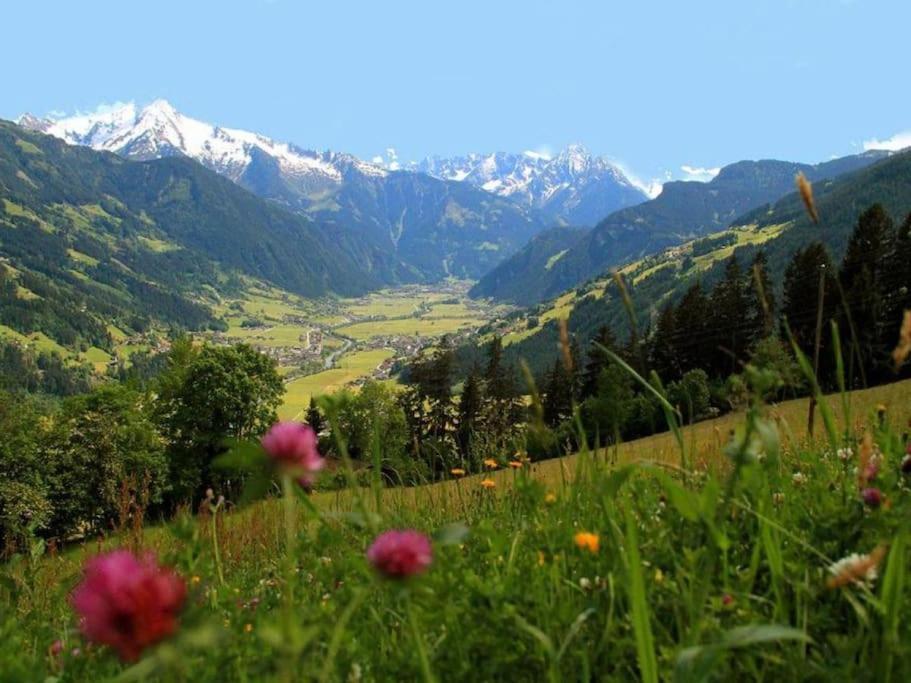 Ferienhaus Zillertal Panorama Blick Balkon Sauna Zellberg Екстериор снимка